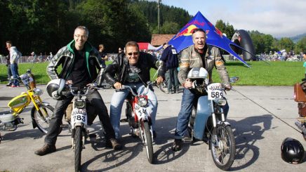 MO-Mofa-Rennteam beim RedBull AlpenBrevet