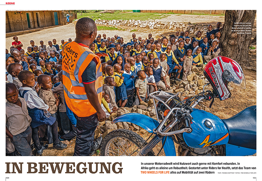 Two Wheels for Life: Mit simplen Motorrädern kommt in Afrika Hilfe an entlegenste Orte