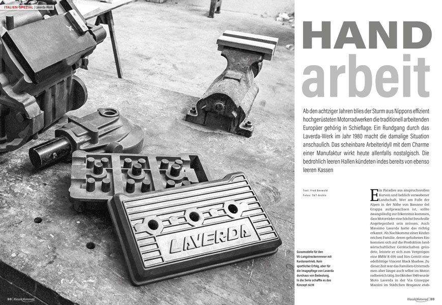 Italien-Spezial: Impressionen aus dem Laverda-Werk im Jahr 1980