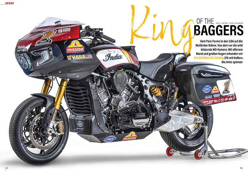 King of the Baggers-Indian: Spektakuläres Rennmotorrad aus den USA