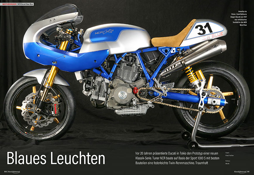 NCR-Ducati New Blue: Pierre Terblanches Imola-Hommage im NCR-Trimm