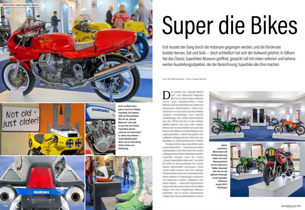 Classic Superbikes Museum: neueröffnet mit den Superbikes aller Epochen