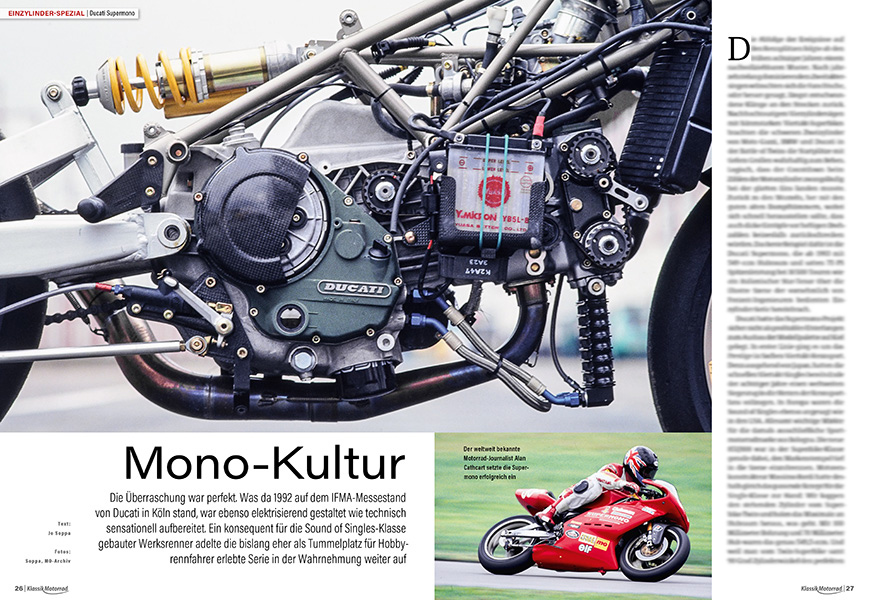 Einzylinder-Spezial: käuflicher Ducati-Racer Supermono 549