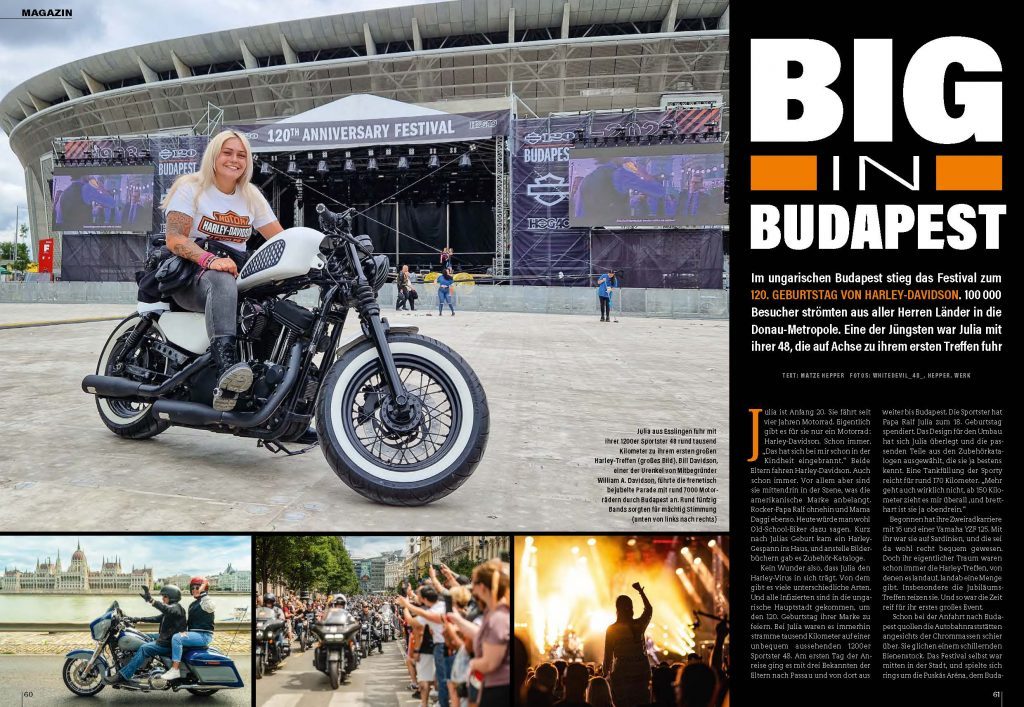100.000 Fans kamen nach Budapest, um 120 Jahre Harley-Davidson zu zelebrieren. MO war mittendrin