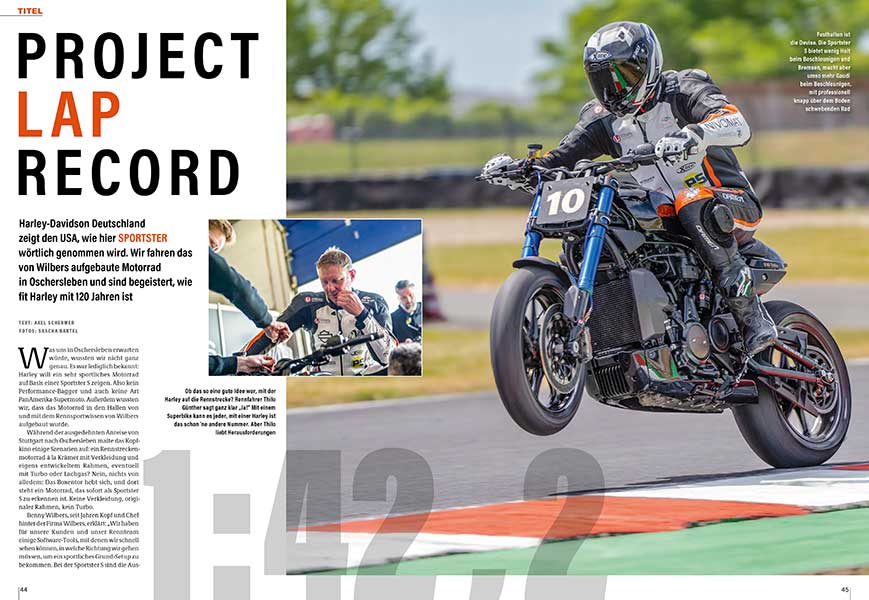 06 Harley Davidson Project Lap Record