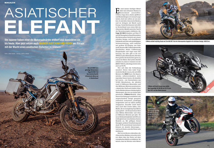 China und Indien kommt: Die Motorräder können sehr viel und kosten sehr wenig. Große Übersicht