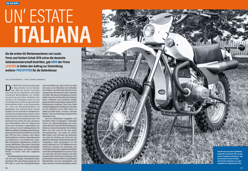 in Italien bei Laverda entstand mit Boxermotor
